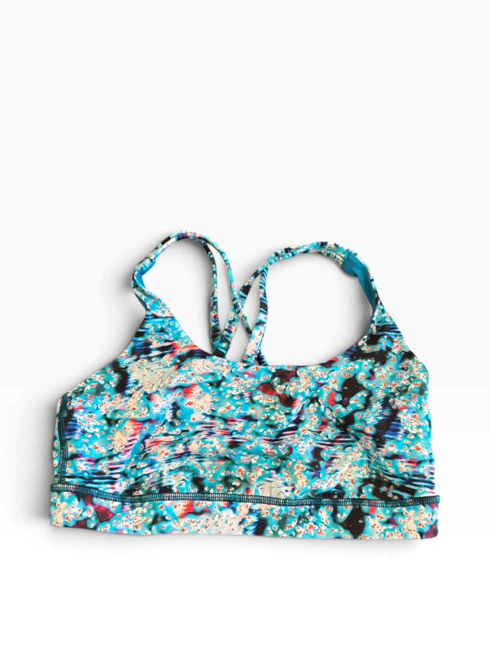 lululemon athletica Teal Multi-Color Energy Sports Bra